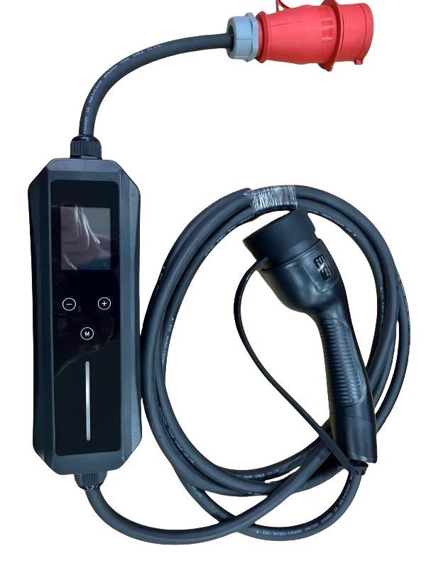 portable electric vehicle charger car ev station Mode2 IEC62196 400V 3-phase 32A 22kw